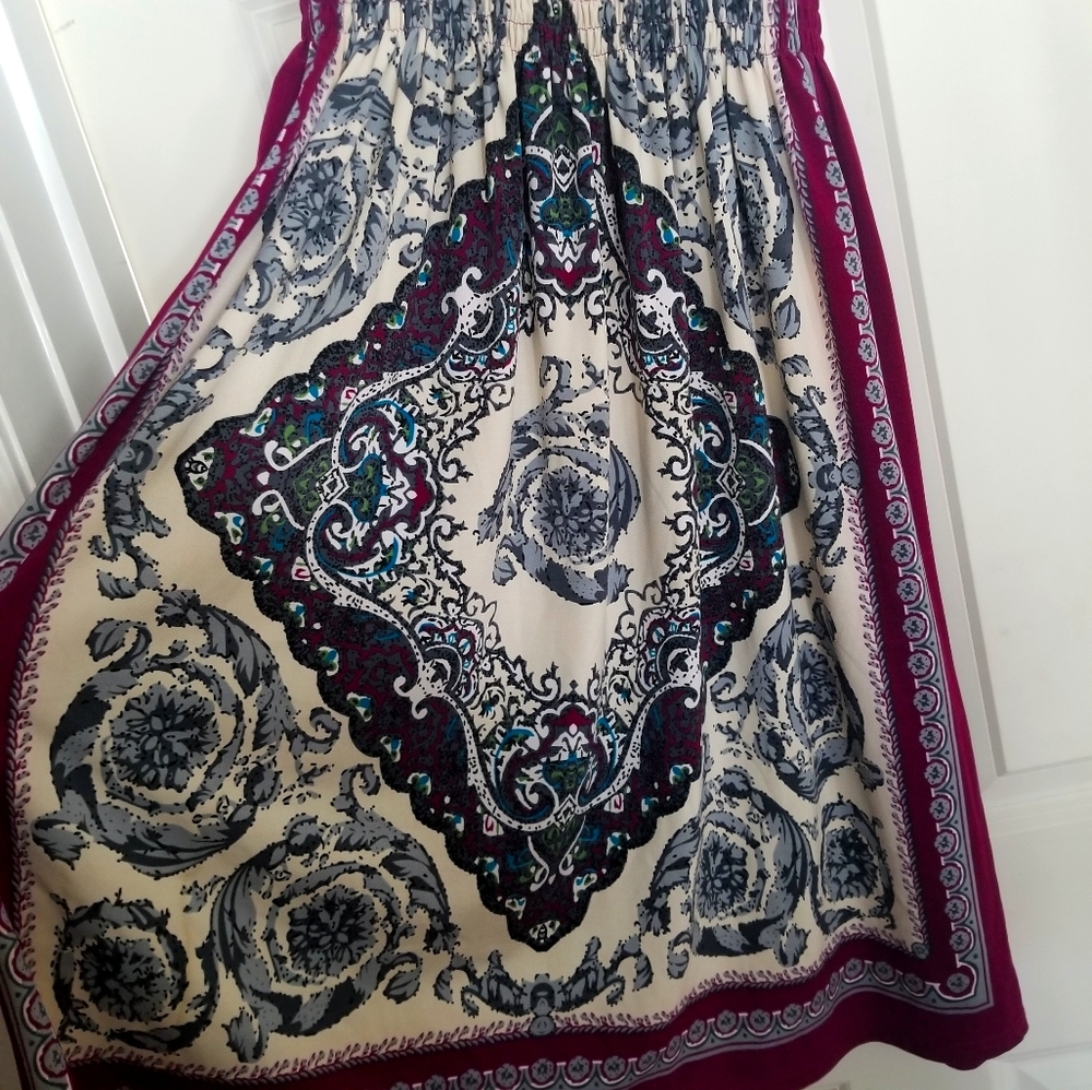 India Boutique OSFM Midi Stretch Patterned Dress